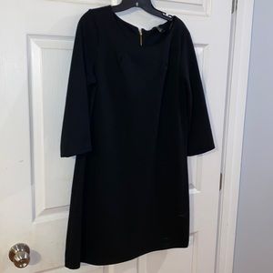 Black pull on dress